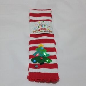 NEW Lotsa LITES! Flashing Holiday Knitted Scarves